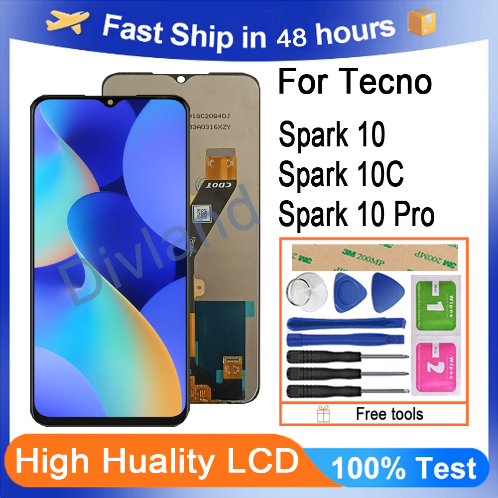 100% Test Original Tecno Spark 10 KI5q/ Spark 10C KI5k/ Spark 10 Pro ...
