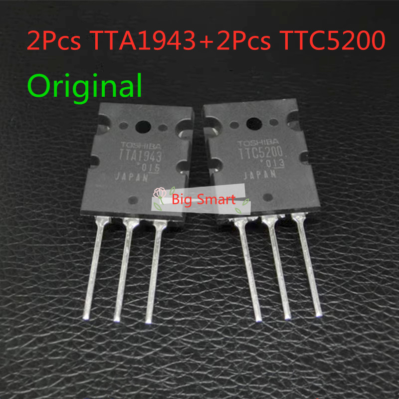 4pcs TTA1943 TTC5200 Original TO-3PL A1943 C5200 high-power audio