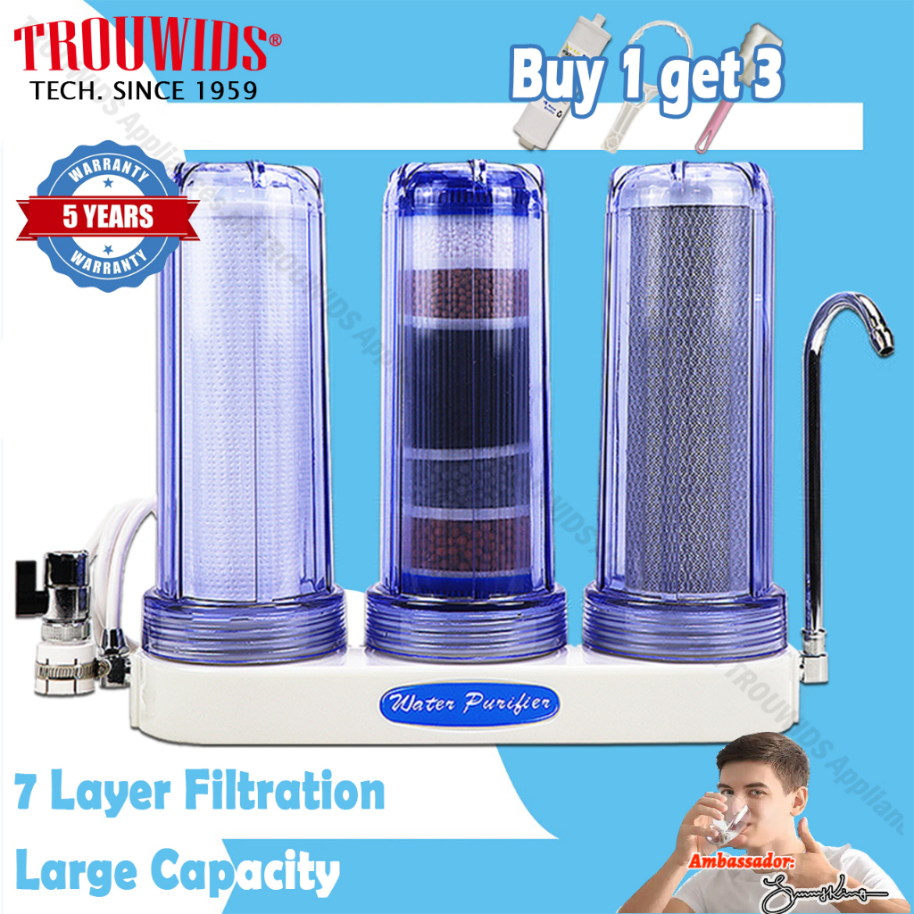 TROUWIDS Mineral Water Filter Water Purifier Faucet Complete Set