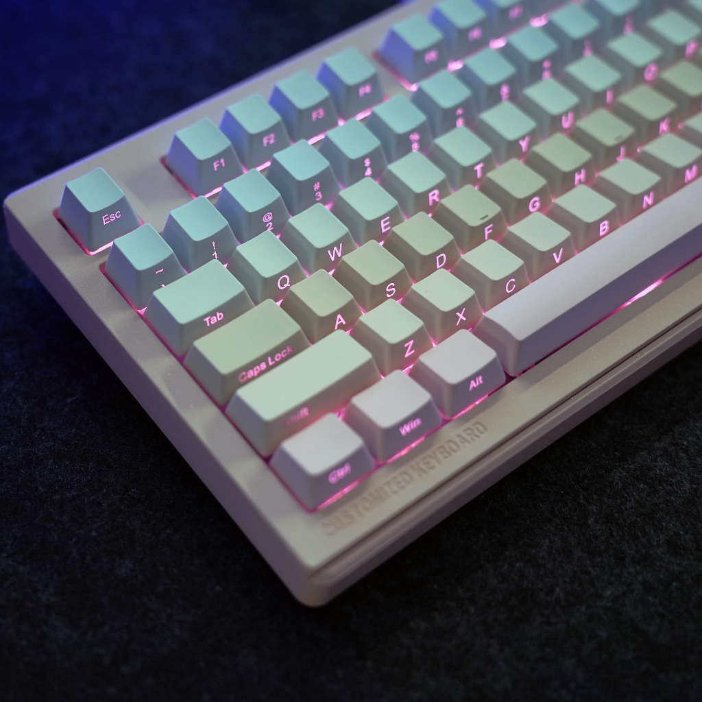 Clear Gradation Keycaps ABS Double-shot OEM Profile Keycap Custom ...