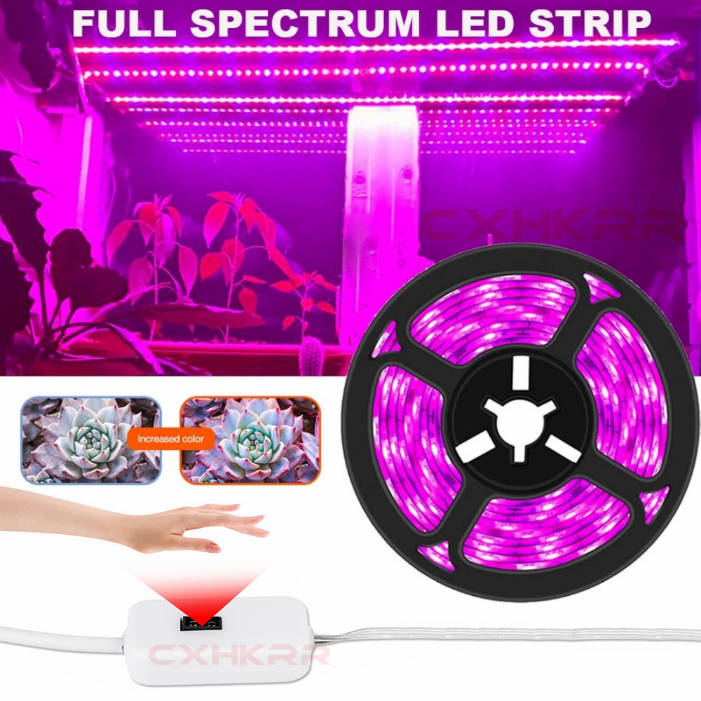 Hand Sweep Sensor Switch 5V 2835 UV plant growth LED light strip full ...