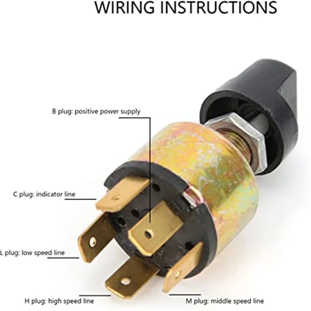 Automobile Air Conditioner Threespeed Switch Assembly The Rotary AC