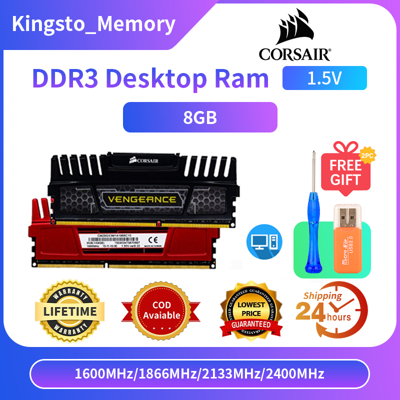 【24H Ship COD】Original CORSAIR Vengeance 8GB DDR3 Desktop RAM 240Pin ...