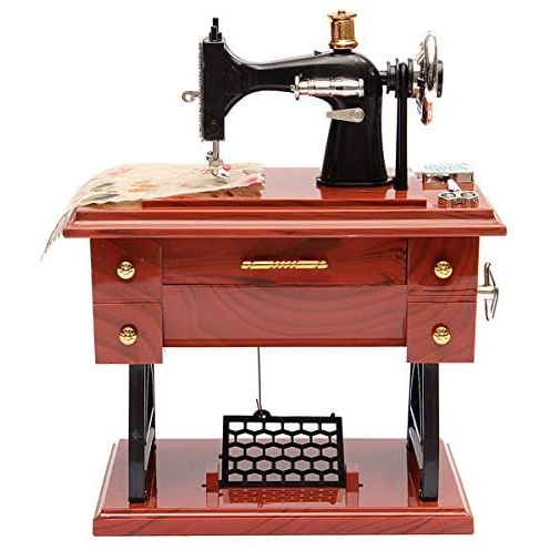 Treadle Sewing Machine Music Box, Classic Musical Education Toy Home ...