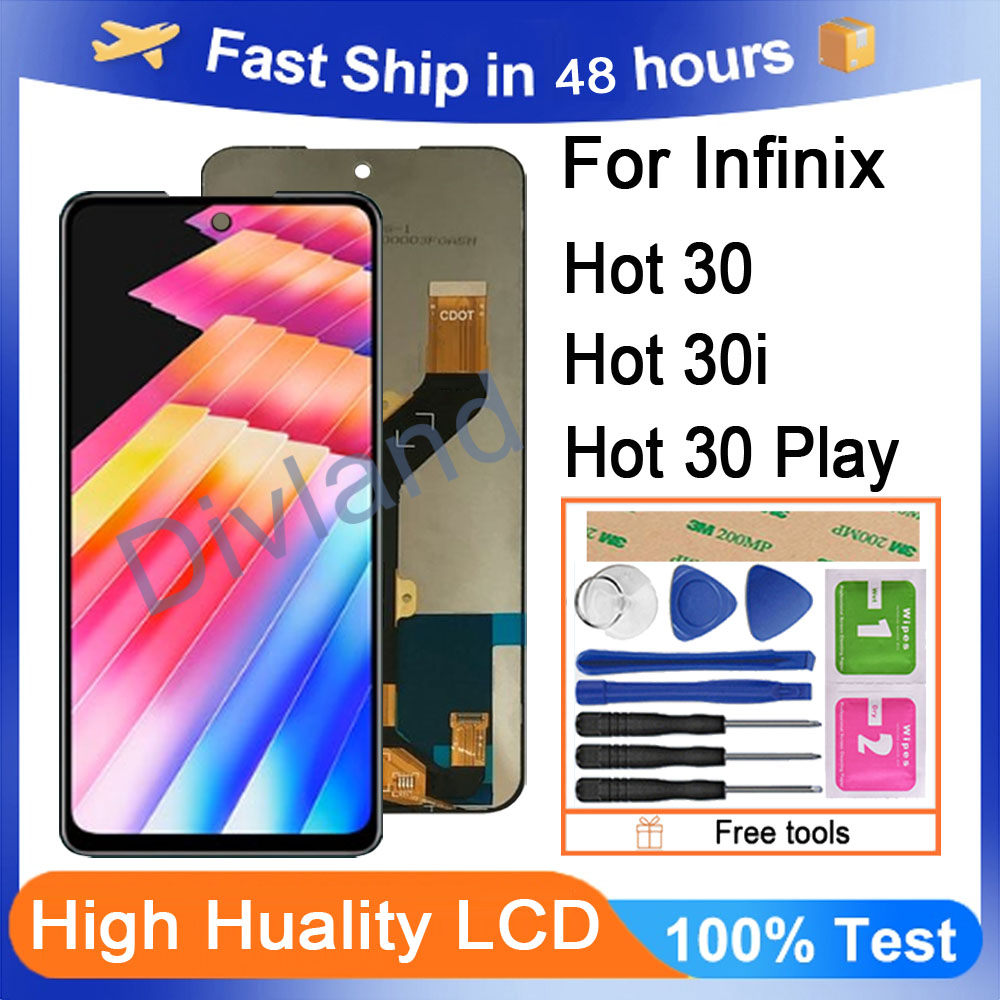 Original Infinix Hot 30 X6831/ Hot 30i X669/ Hot 30 Play X6835 LCD ...