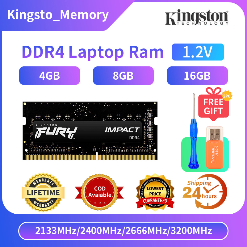 24H Ship】Original Kingston Hyperx Fury impact 4GB/8GB/16GB Laptop