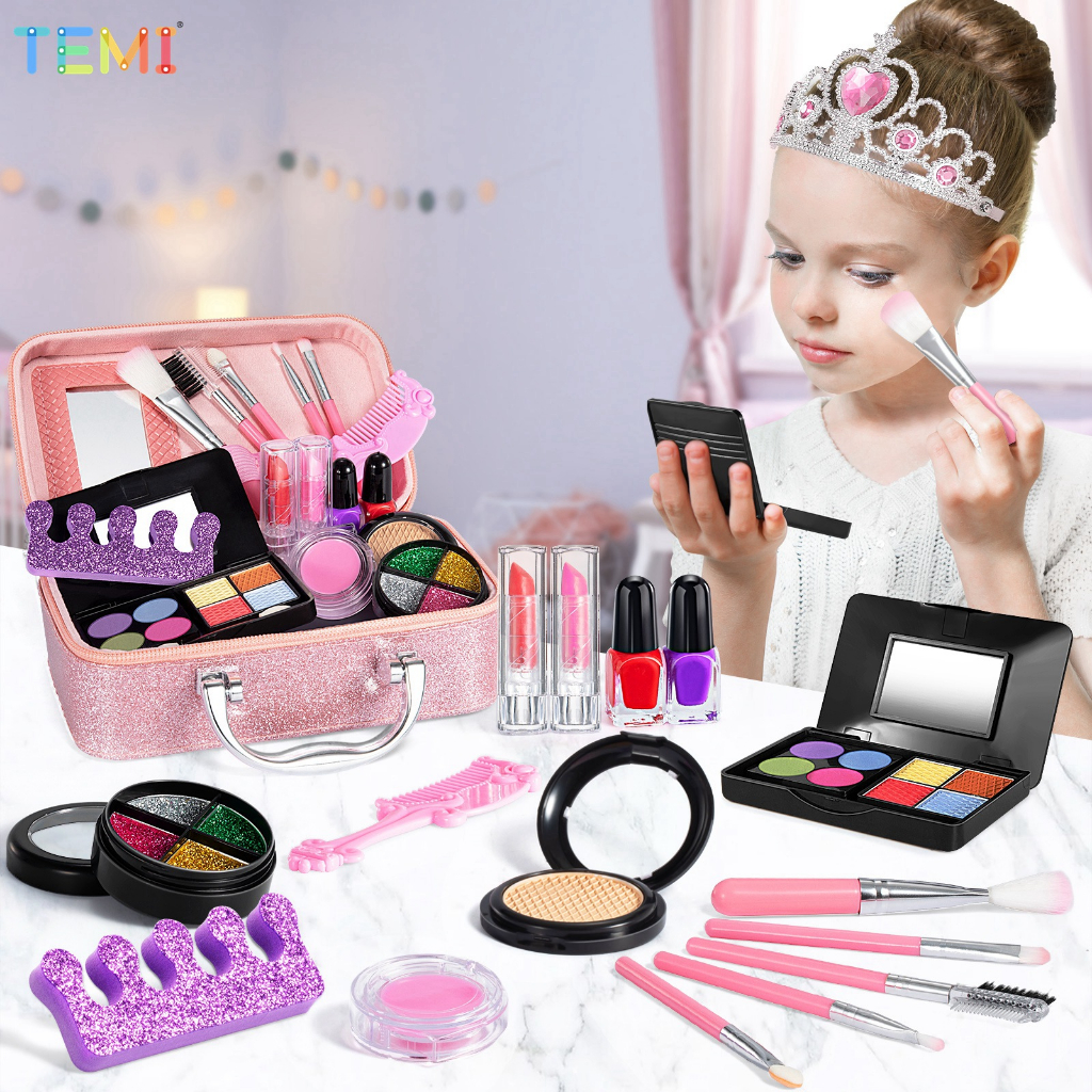 Children Cosmetic Toy House Cosmetic Handbag Kids Makeup Girls Makeup ...