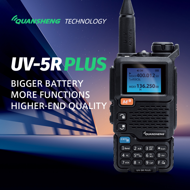 UV-5R Plus Quansheng Walkie Talkie Dual Band 8W 3800MAH Più Spesso Type-C Ricarica Radio FM Tri-Power Scrambler NOAA UV-K5 UV-K5(8 - Foto 2