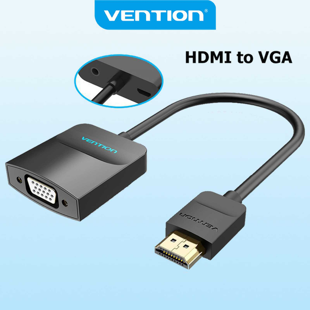 VENTION Adaptador VGA a HDMI para PC 1080P Conversor VGA a HDMI