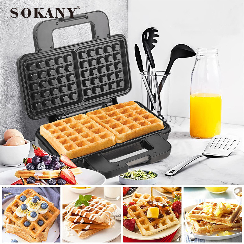 SOKANY Waffle Maker Electric Mini Waffle Maker Non Stick Waffle Maker