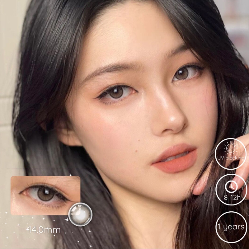 Colorhunter Graded Fog Pearl Contact Lens Grade 0.00 8.00 Yearly Use