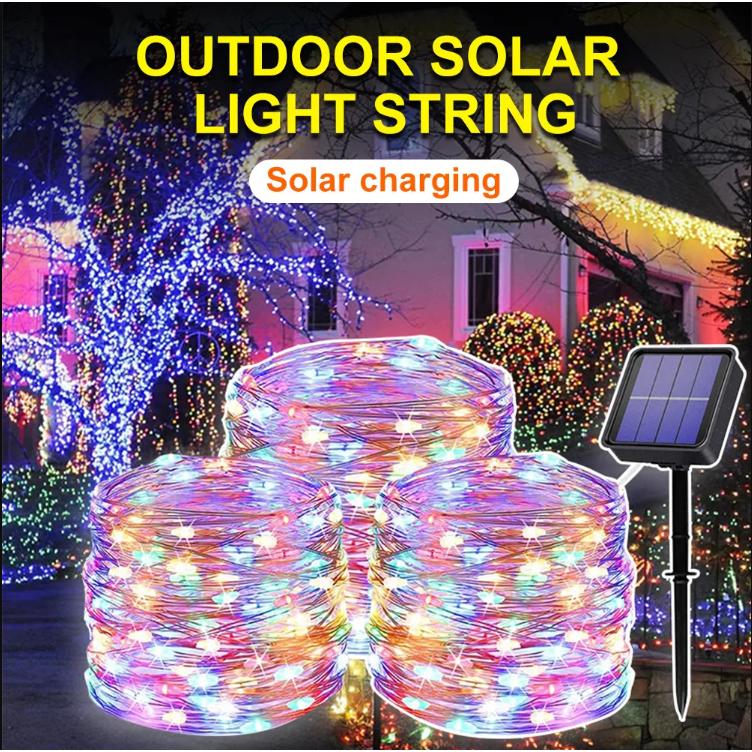 300 leds Outdoor Solar Led String Light 10 20 32M Garland Festoon Led