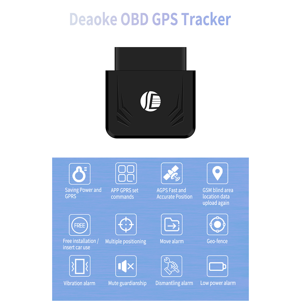Mini OBD II Car GPS Tracker Realtime Truck Tracking Device GSM GPRS ...