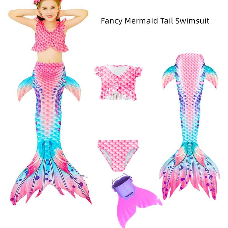 2022 Girls Fantasy Mermaid Tail Swimming Suit Costume | Shopee Philippines