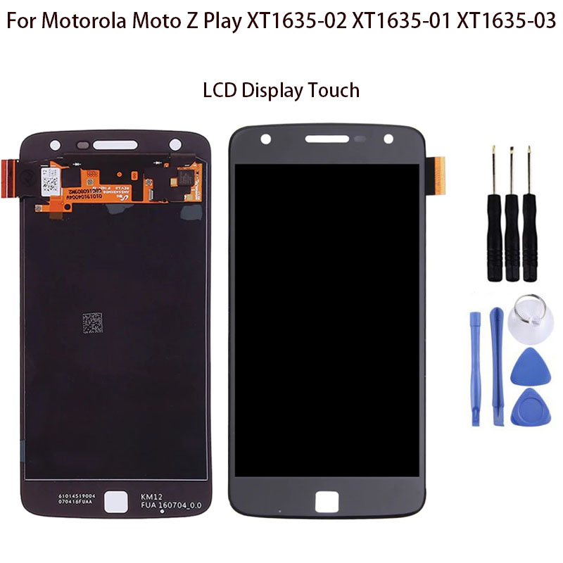 For Motorola Moto Z Play XT1635-02 XT1635-01 XT1635-03 LCD Display Touch  Screen Digitizer Assembly Replacement