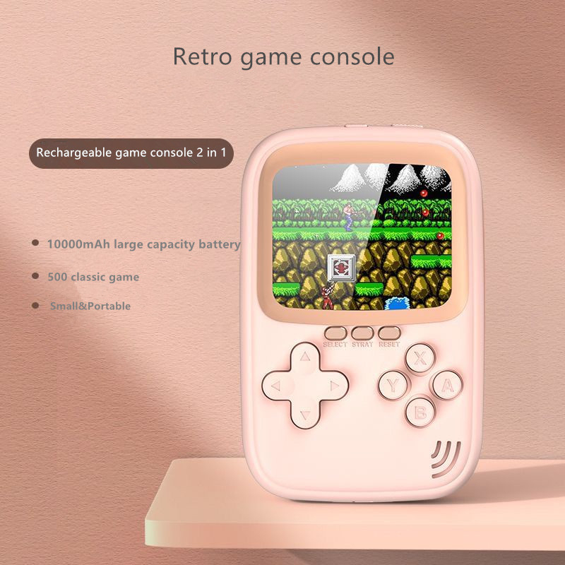Product image Portable 3.0 Inch Retro Mini Pocket Game Machine 500 In 1 Rechargeable Game Console Power Bank 7