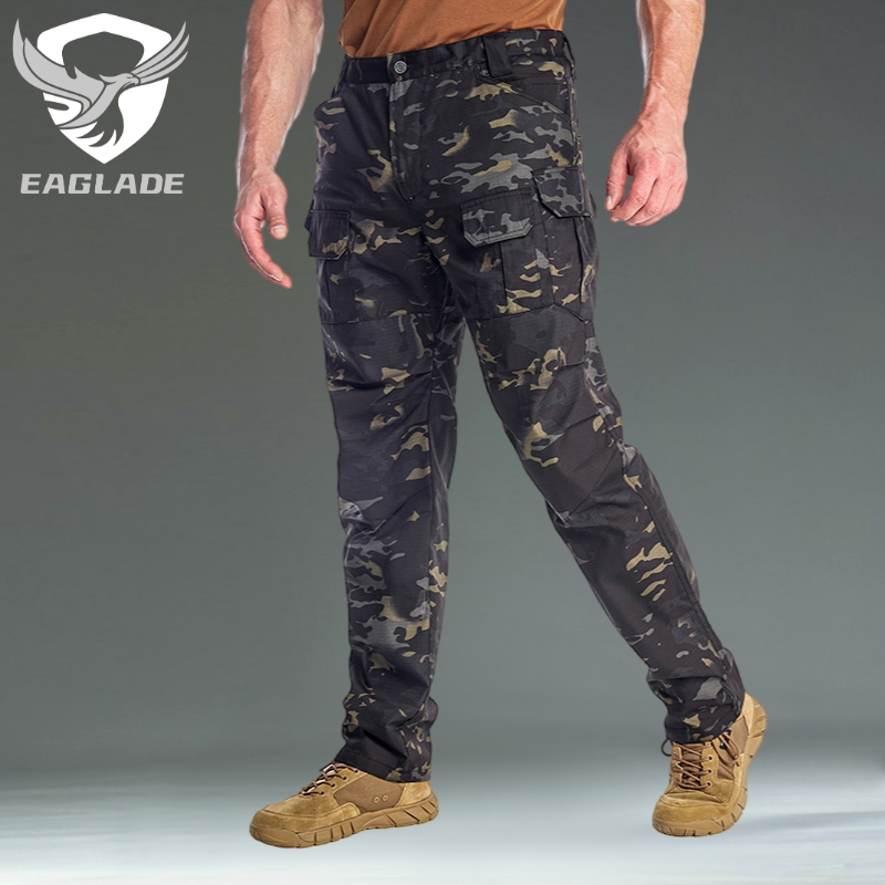 Eaglade Men S Stretch Tactical Cargo Pants In Night Camo Ix9 Shopee Philippines