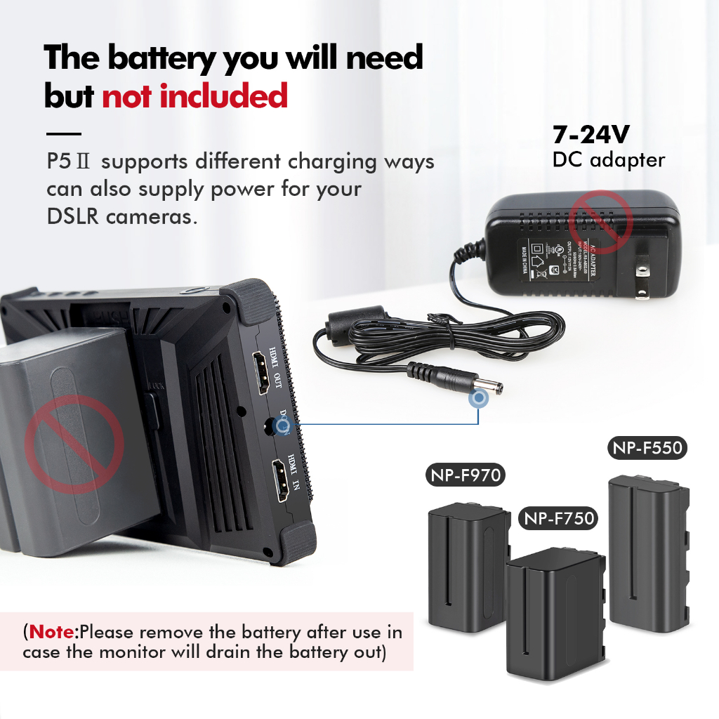 Desview P5II Camera Monitor 800nits High Brightness 5.5 inch IPS