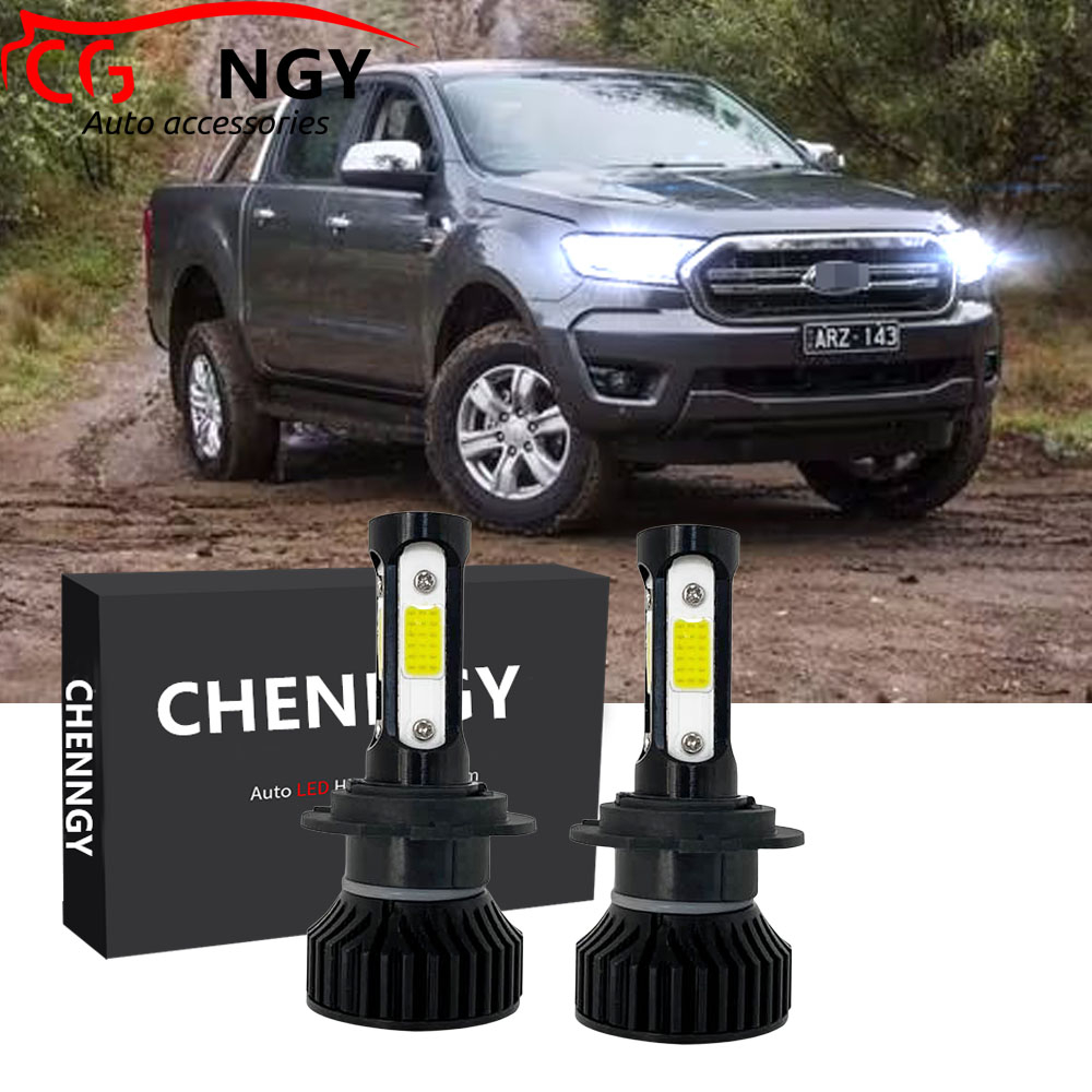 For Ford Ranger 2019 2020 2021 2022 (Headlight Lamp Bulbs) - V4 6000K ...