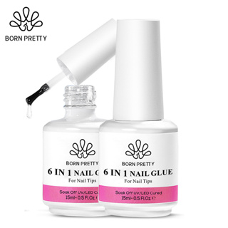 1 Bottle 15ml Nail Patch Glue For Decorating Nail With Rhinestones, White  And Red Color
