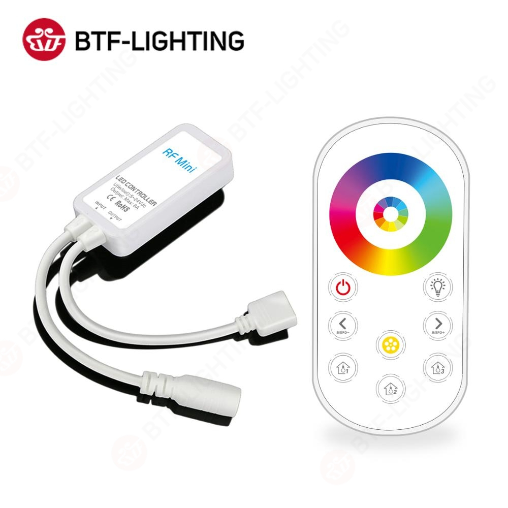 RF Ultrathin Mini LED Strip Controller Full Touch Remote for 3528 5050 ...