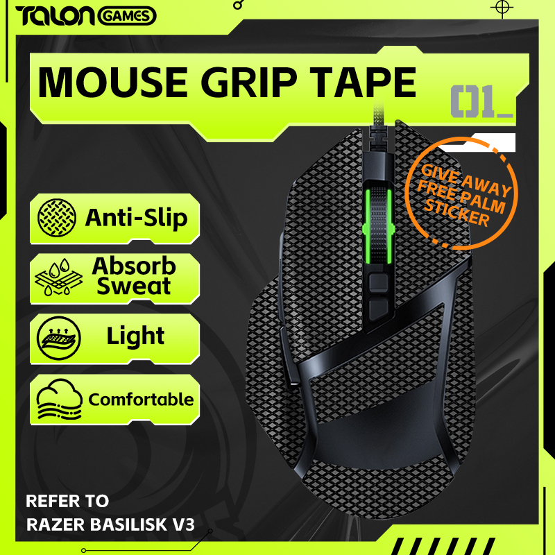 TALONGAMES Mouse Grip Tape for Razer Basilisk V3 PRO Wireless,Palm ...