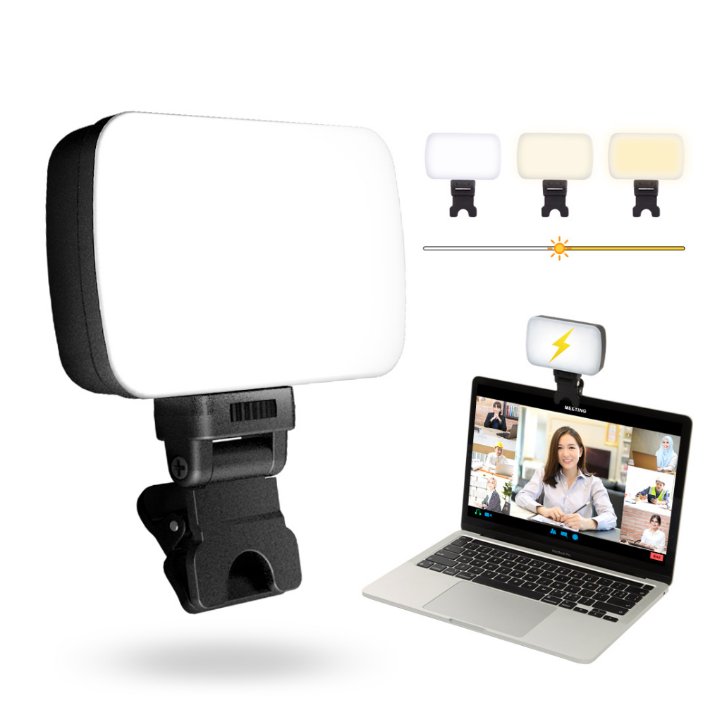 Video Conference Light with Clip 3000K-6500K CRI 85+ for Laptop ...