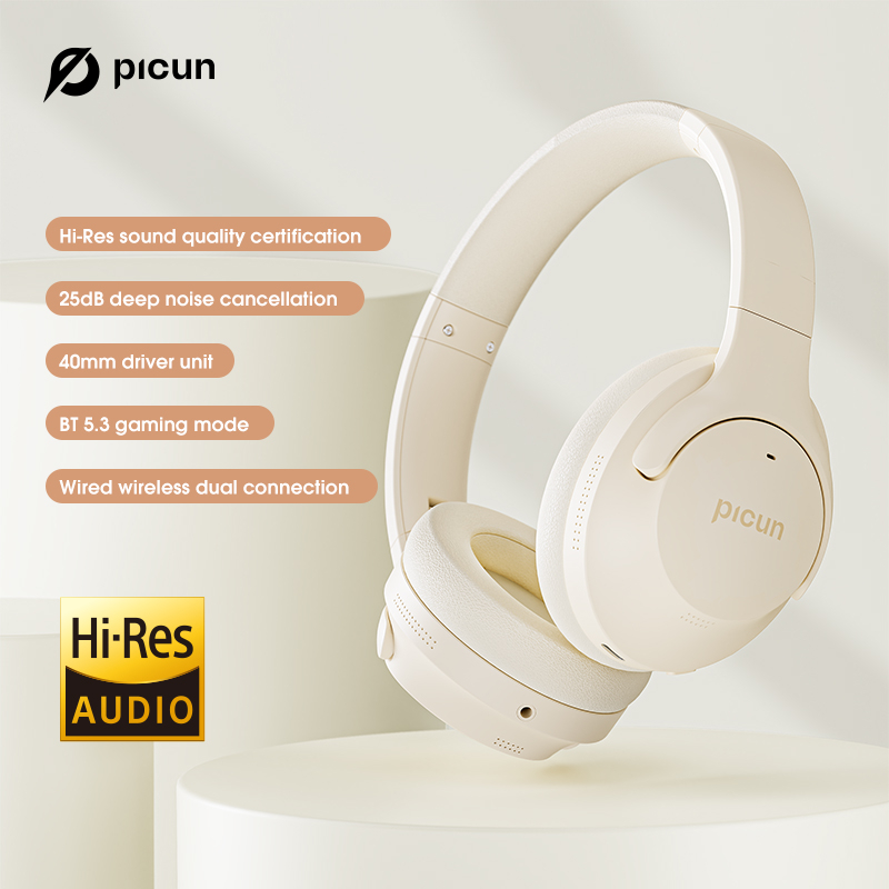Picun ANC 05 Bluetooth Headphones Wireless Headphone HD Stereo Low