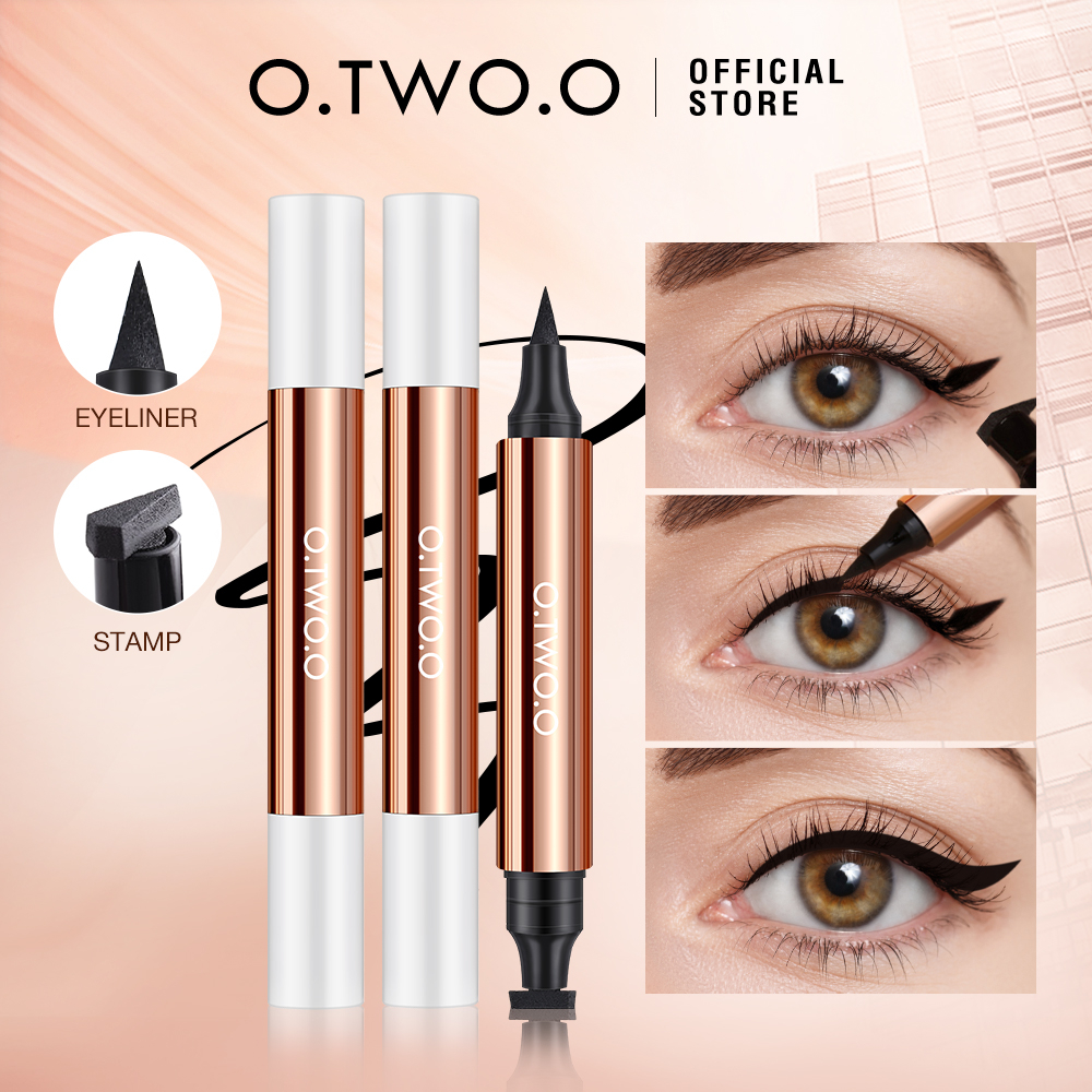 Otwoo Winged Eyeliner Stamp Smudgeproof Waterpoof Liquid Eye Liner Pen Makeup Shopee Philippines