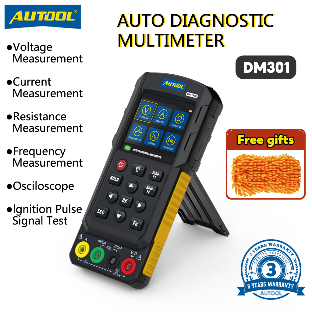 AUTOOL DM301 Auto Diagnostic Multimeter Car Circuit Tester Power Probe
