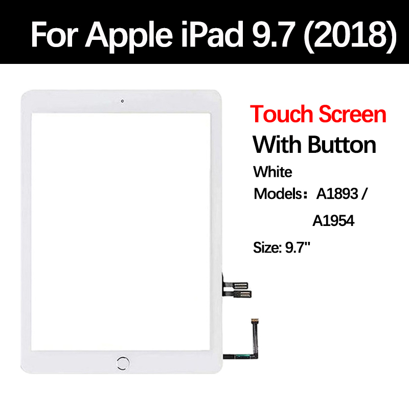 For iPad 6 6th Gen 9.7 2018 LCD A1893 A1954 Outer Touch Screen ...