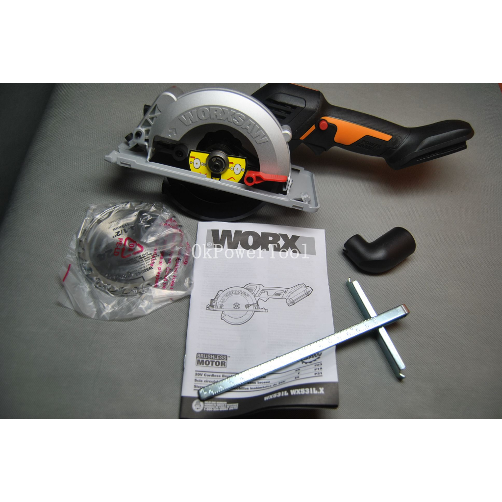 Worx WORX WX531L US Version 20V Brushless Motor Power Tool Logo Green