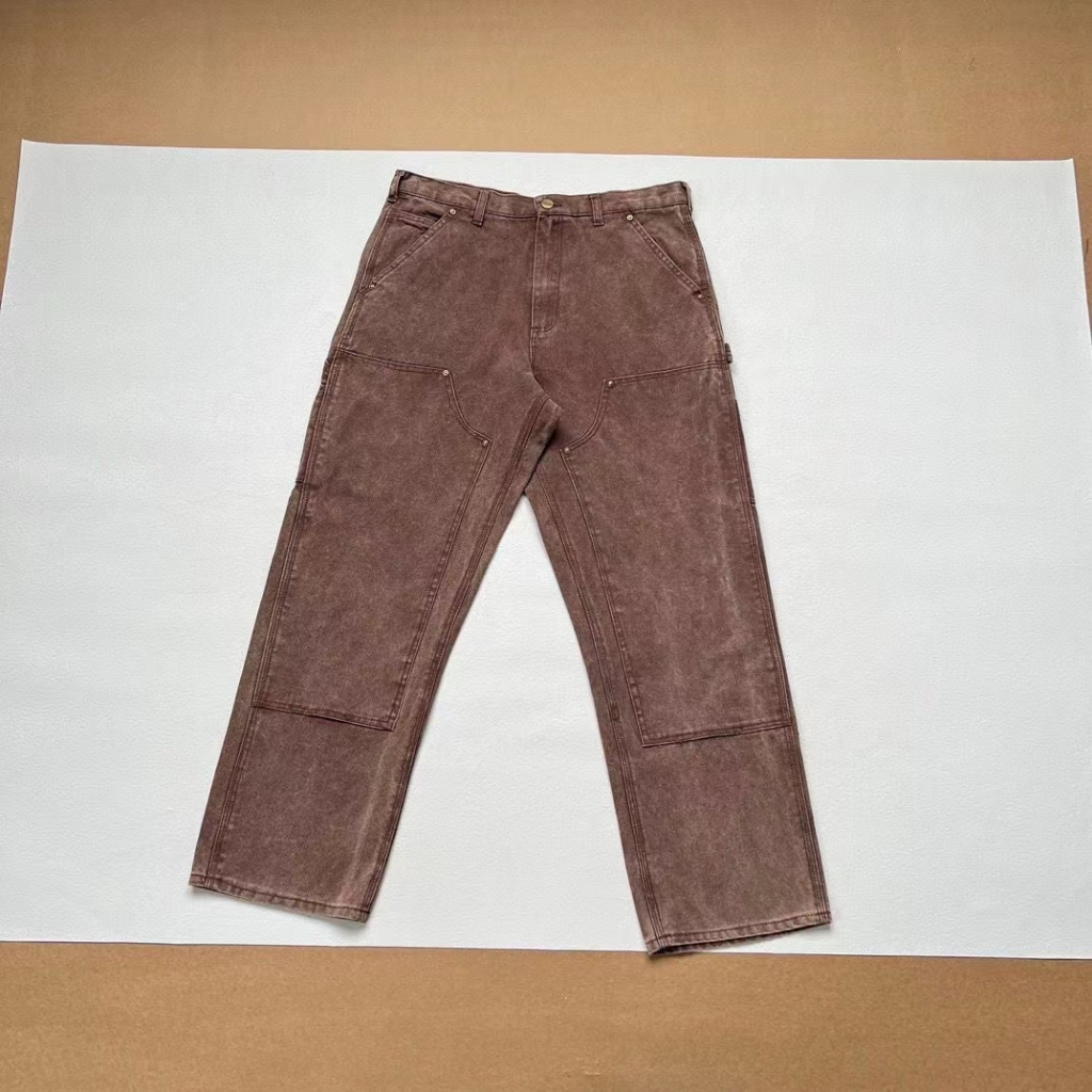 carhartt B136 make old tools lumberjack pants canvas two knee fashion brand ins vintage straight cut