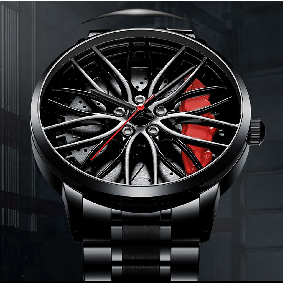 Men's Watches Waterproof Wheel Watch Car Rim Watch Quartz Men's Sports ...