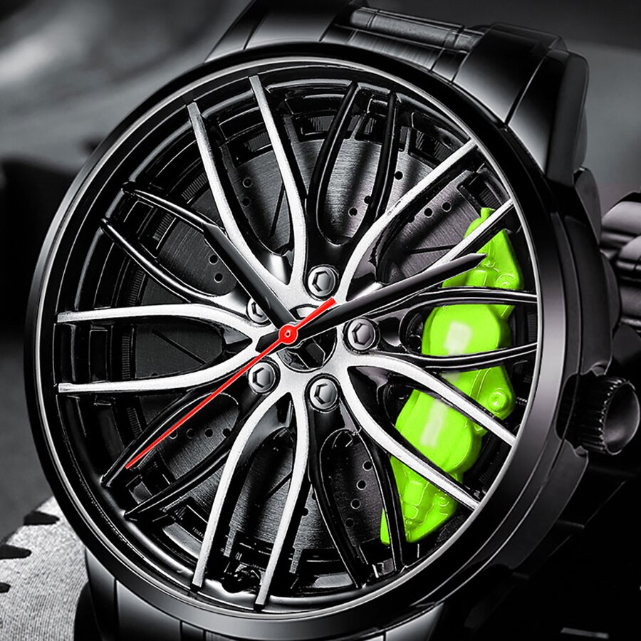 Men's Watches Waterproof Wheel Watch Car Rim Watch Quartz Men's Sports ...