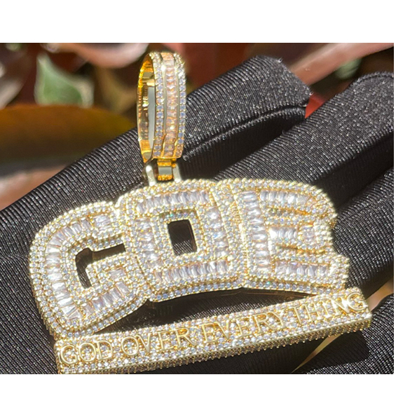 Good God Over Everything Men's Hip Hop Necklace