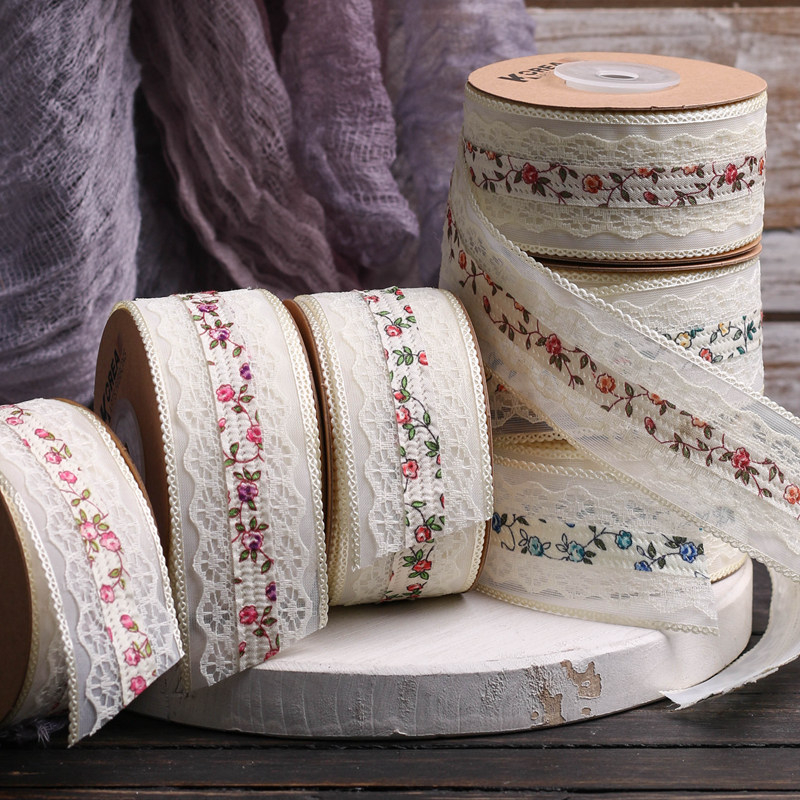 1 meter hollow lace, ribbon, lace, fabric, DIY bow, 4cm handmade hair ...