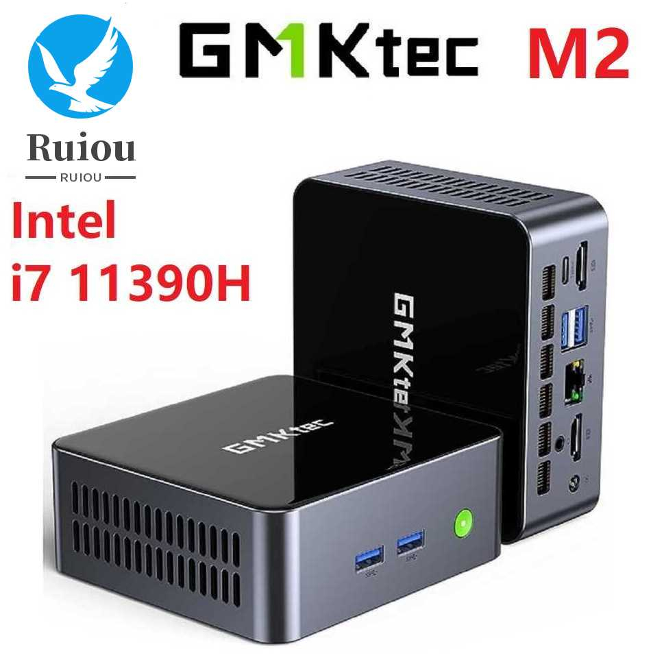 GMKtec M2 Mini Pc Intel i7 11390H DDR4 NVME SSD 4C/8T Windows 11 Pro ...