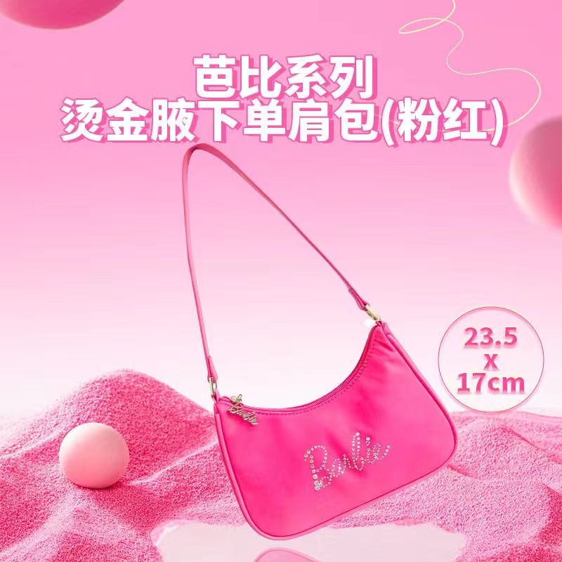 Miniso MINISO Premium Barbie CoBranded Genuine Series Underarm Bag