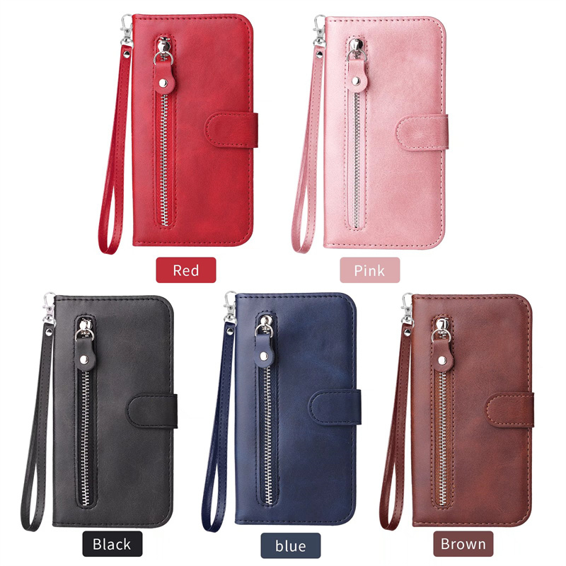 Purse Iphone Case With Zipper Wallet POLA IPhone 11 Detachable Zipper  Leather Wallet Case With Wrist