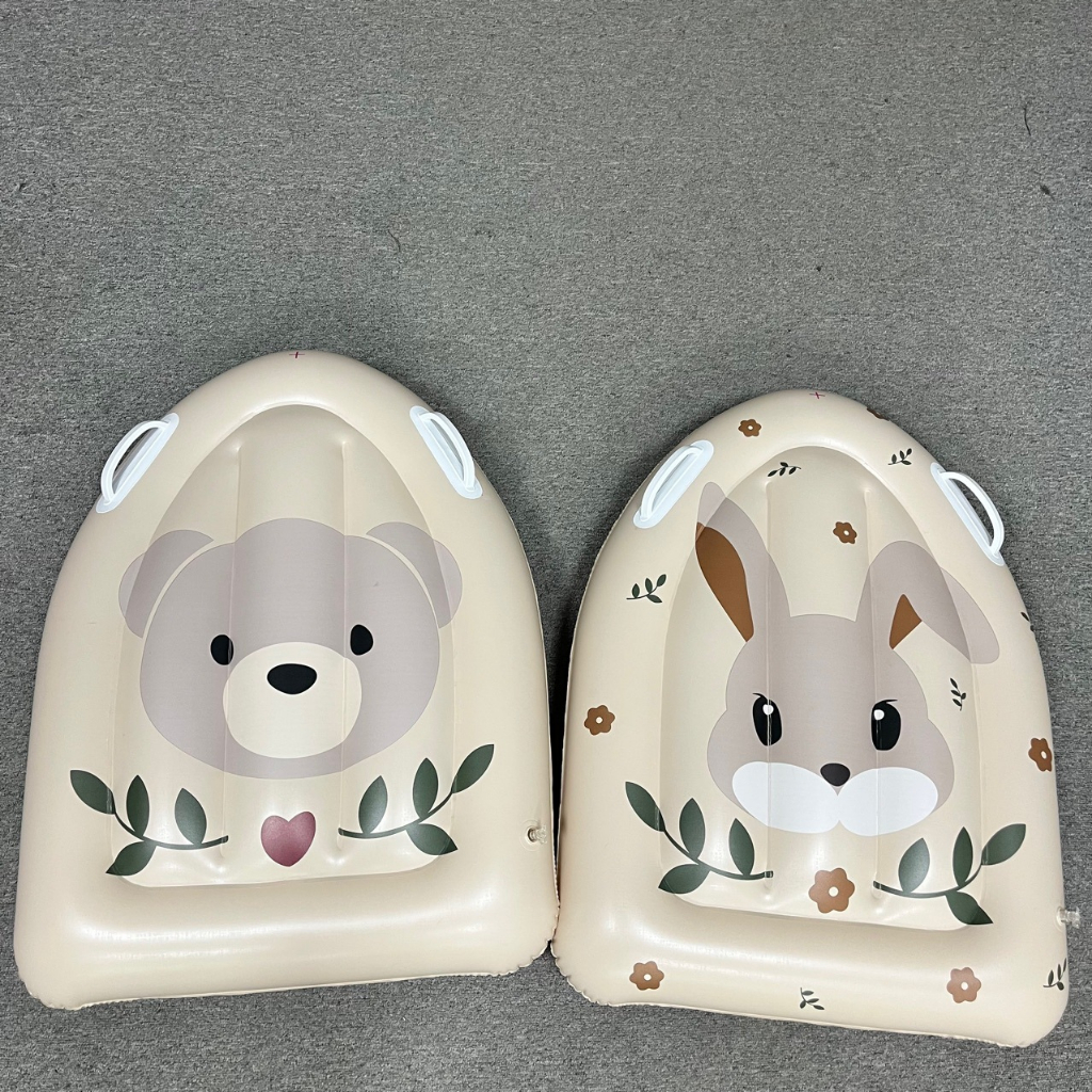 Kids Floats Inflatable Bed Water Mounted PVC Bear Bunny Head Children ...