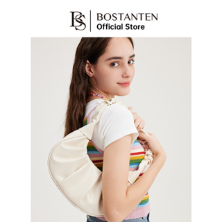 Bostanten Ladies Pleated Moon Bag Girls Shoulder Bag Underarm Bag Woman ...