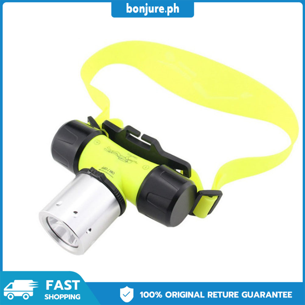 BONJURE 3500Lm T6 LED Waterproof Underwater Headlamp Diving Headlight