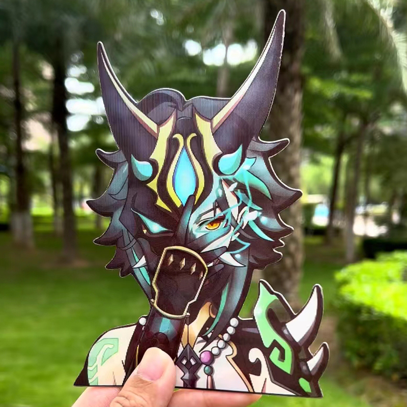 Genshin Impact Xiao Motion Sticker Anime Refrigerator Stickers