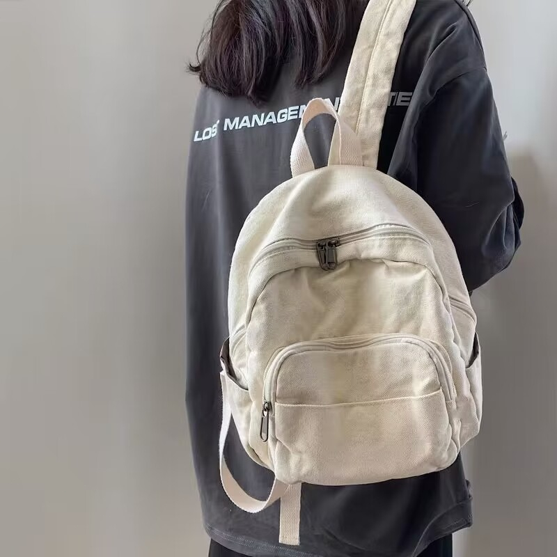 Schoolbag Women's and Men's Korean Harajuku ulzzang Student Canvas