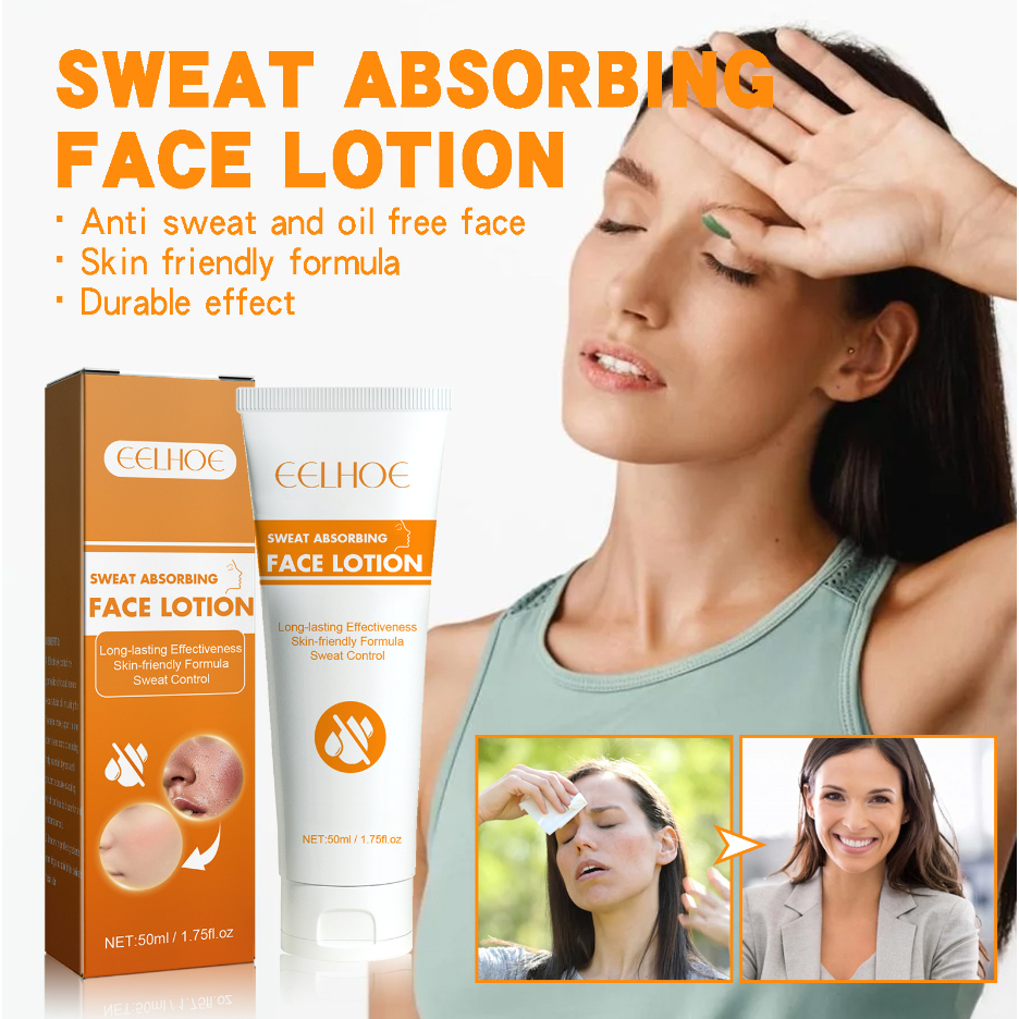 EELHOE Sweat Absorbing Face Lotion Face Antiperspirant Cream Odor