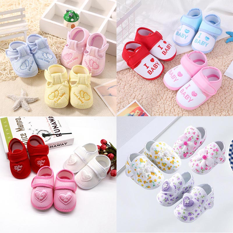 Baby Anti Slip Kids Shoes Chic Heart Style Infant Toddler Walking Shoes Newborn Boys Girls Soft Sole Princess Shoe First Walkers 0 12 Months Shopee Philippines