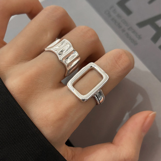 6PCS/Set Fashion Silver Adjustable Rings Set Women Accessories Ring Gift