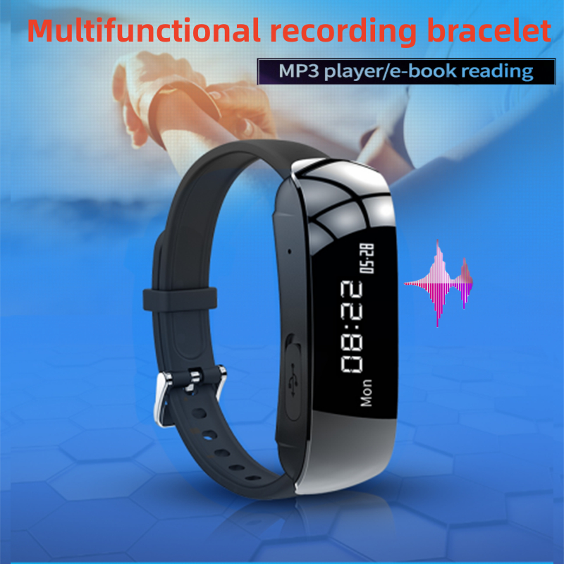 Mini Digital Voice Recorder Portable Smart Watch Bracelet One Click ...
