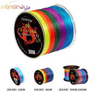 100M 8 Braided PE Fishing Line 0.6-8.0# 3 Colors Smooth Wear